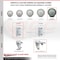 Service Caster 6 Inch Gray Poly Wheel Swivel 3/4 Inch Square Stem Caster Set Total Lock Brake SCC-SQTTL20S614-PPUB-GRY-34-4 - alternate 3